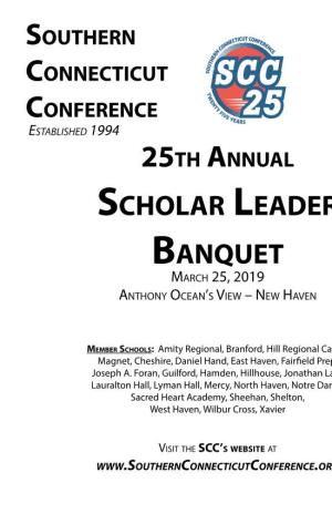 Scholar Leader Banquet March 25, 2019 Anthony Ocean’S View – New Haven