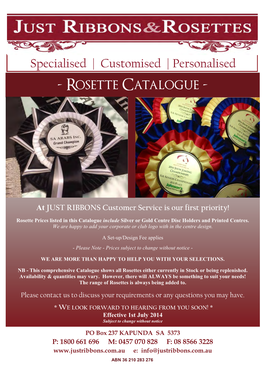 Rosette Catalogue