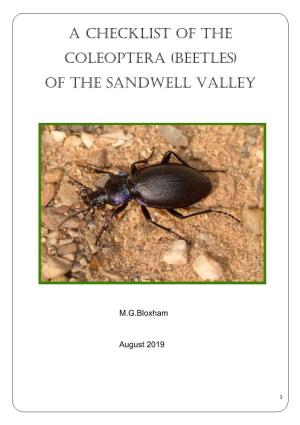 Beetles) of the Sandwell Valley