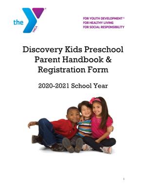 Discovery Kids Preschool Parent Handbook & Registration Form