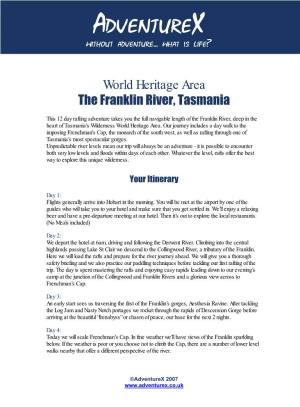 The Franklin River, Tasmania