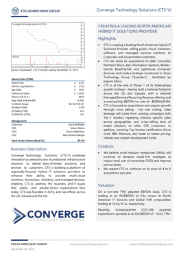 Converge Technology Solutions (CTS-V)
