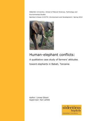 Human-Elephant Conflicts