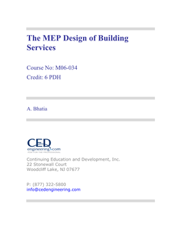 The MEP Design of Building Services