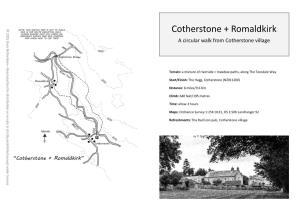 Cotherstone + Romaldkirk + Cotherstone Terrain: Terrain: Start/Finish: Distance: Climb: Time: Maps: Refreshments