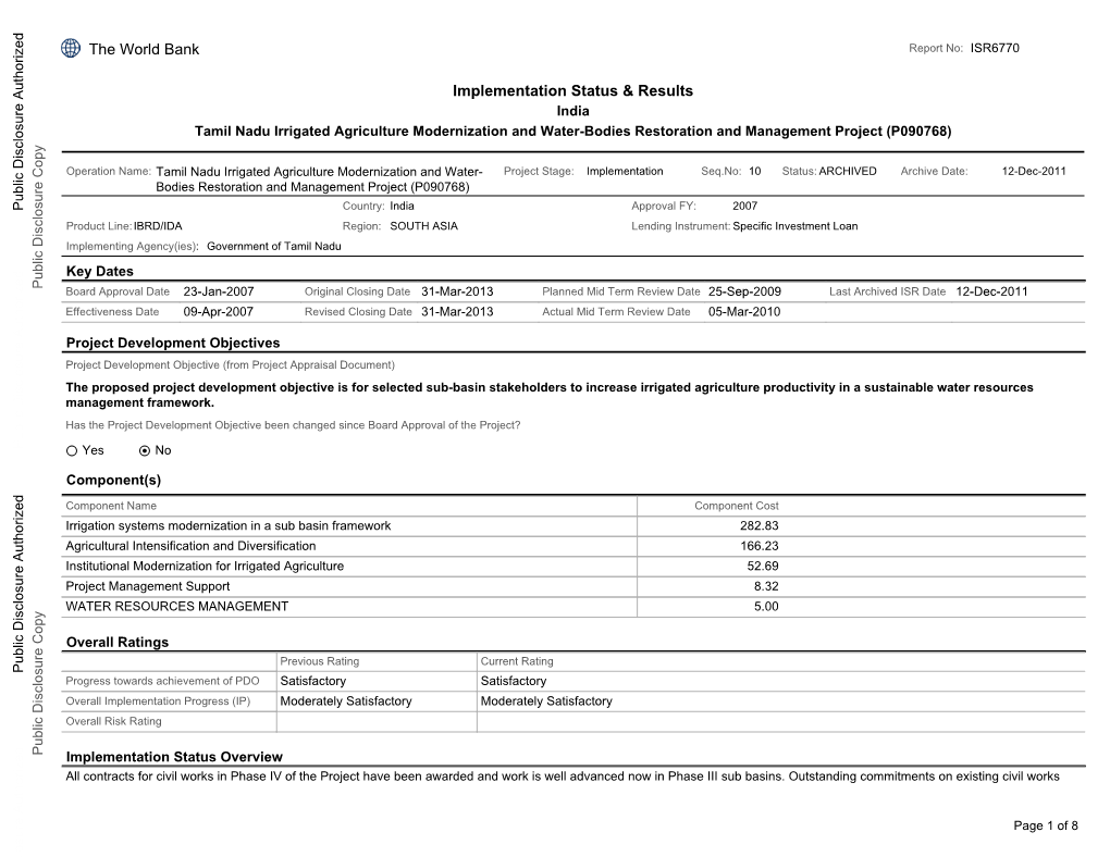 World Bank Document