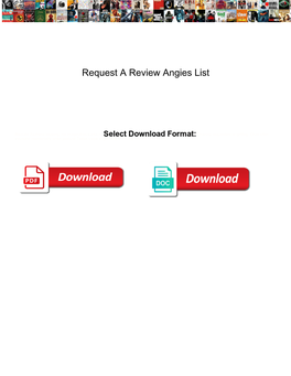 Request a Review Angies List