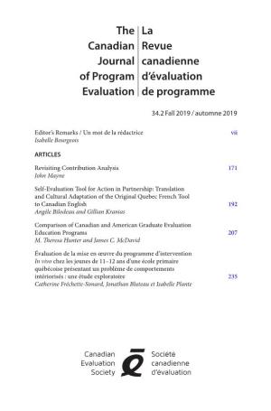 The Canadian Journal of Program Evaluation, 24 (2), 57–79