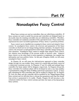Part IV Nonadaptive Fuzzy Control