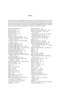 The Index Does Not Include Naples, Mezzogiorno, Or the South; Church