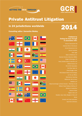 Private Antitrust Litigation in 24 Jurisdictions Worldwide 2014 Consulting Editor: Samantha Mobley