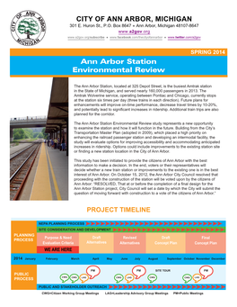 Ann Arbor Station Spring 2014 Newsletter