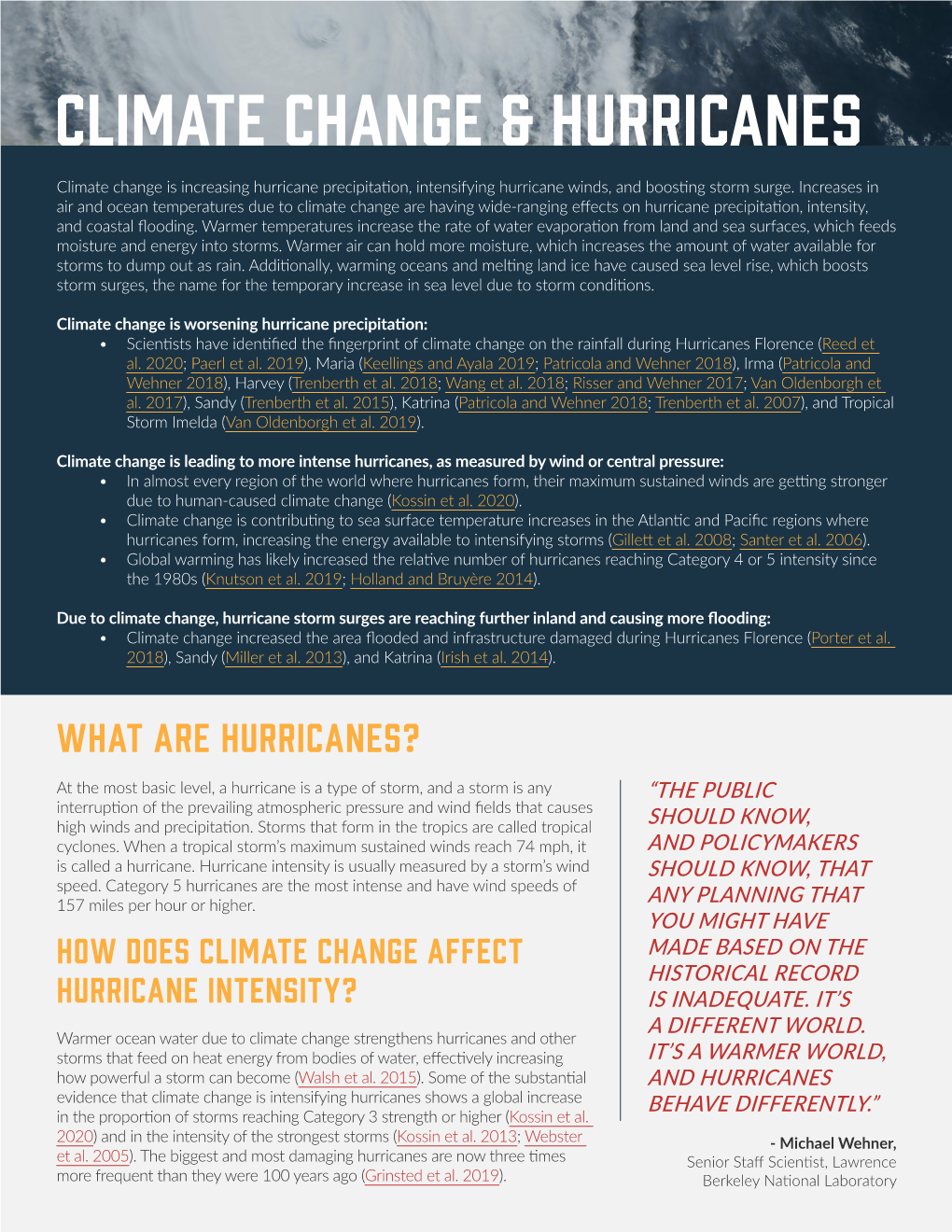 Climate Change & Hurricanes