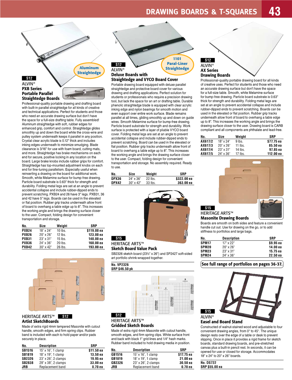 Drawing Boards & T-Squares