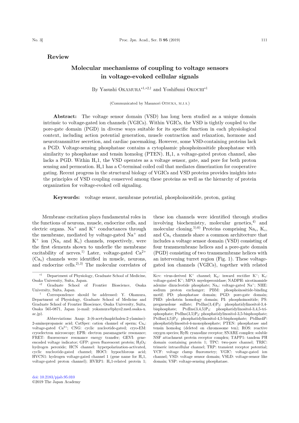 Molecular Mechanisms of Coupling to Voltage Sensors in Voltage-Evoked Cellular Signals