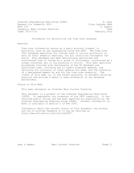 Internet Engineering Task Force (IETF) E