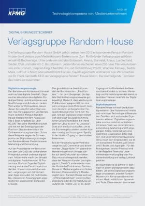 Digitalisierungssteckbrief: Verlagsgruppe Random House