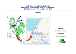 Proposed Ad Hoc Amendment of Bergrivier Spatial Development Framework: Status Quo and Proposals, 2012 – 2017