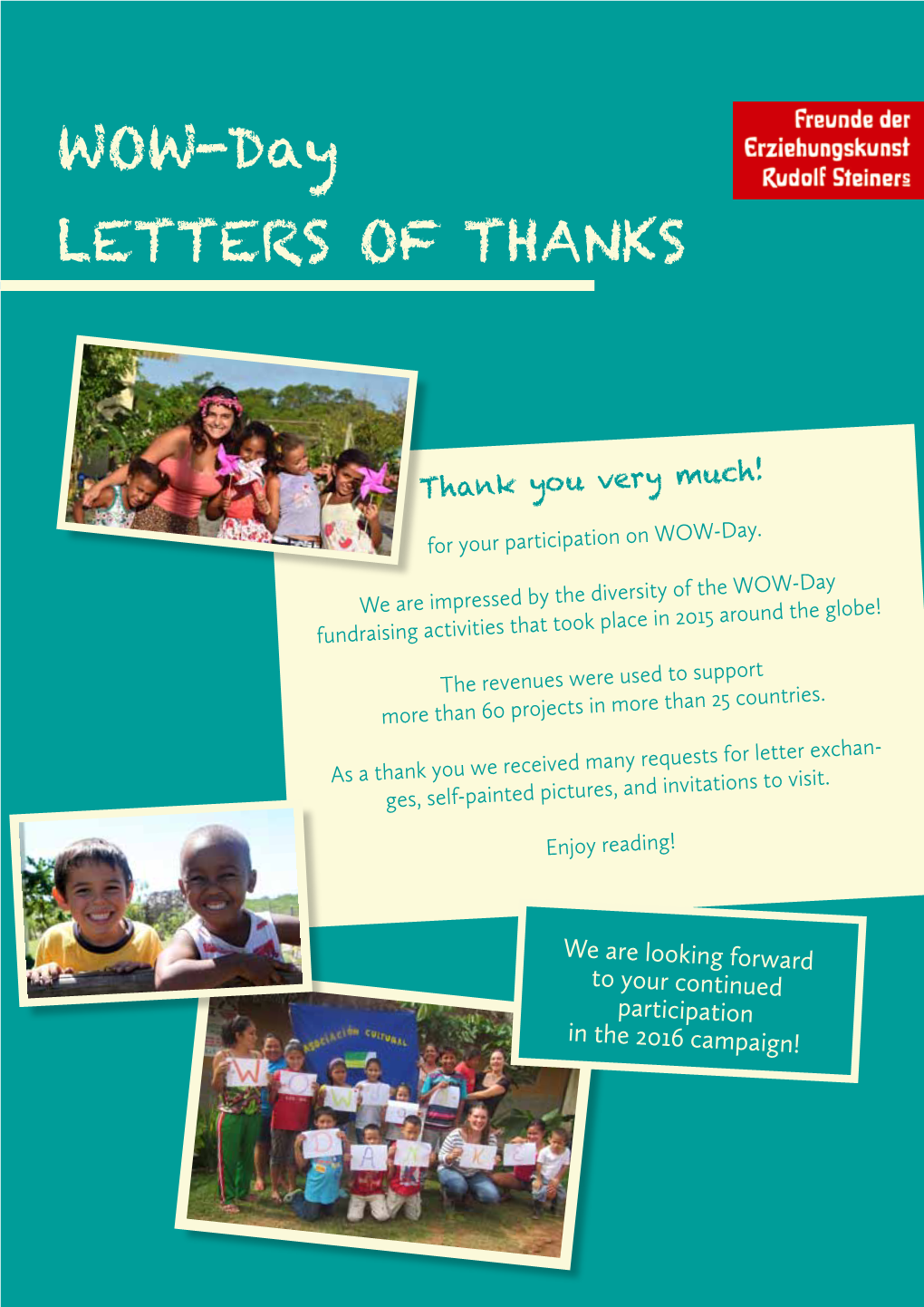 WOW-Day LETTERS of THANKS
