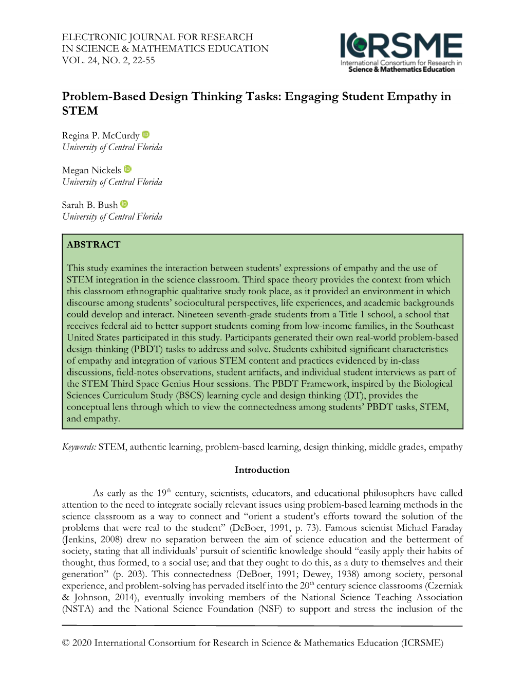 Engaging Student Empathy in STEM