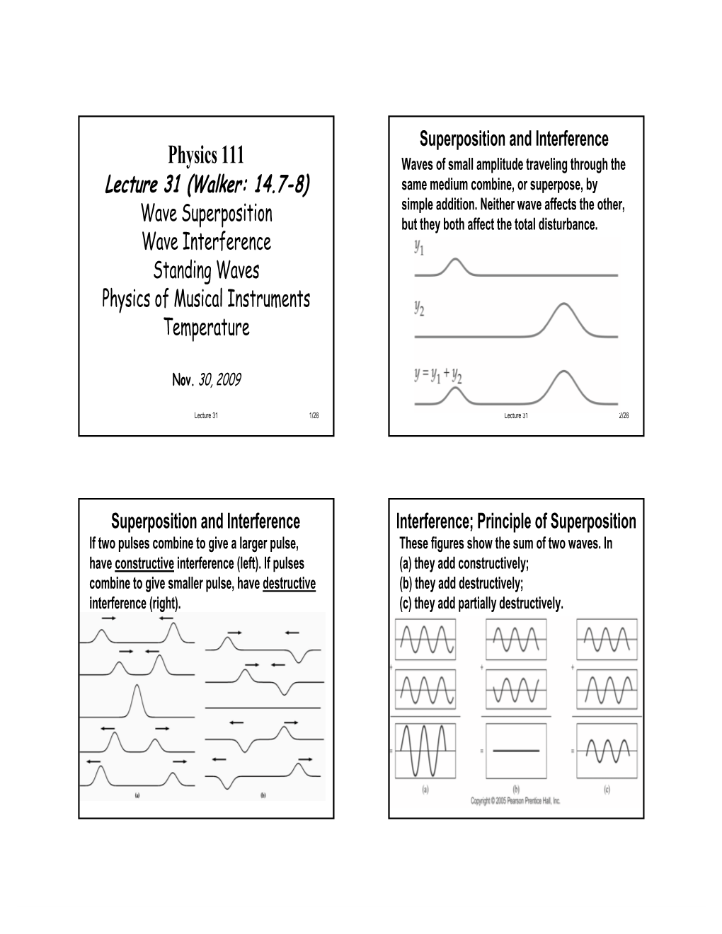 Lecture 31 Notes (PDF)