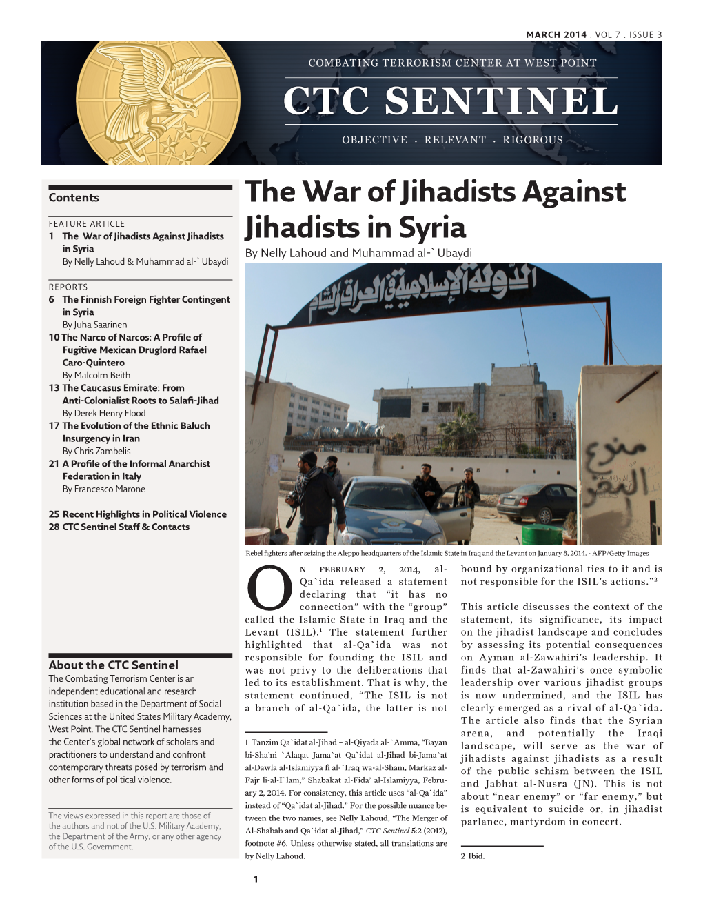 The War of Jihadists Against Jihadists in Syria