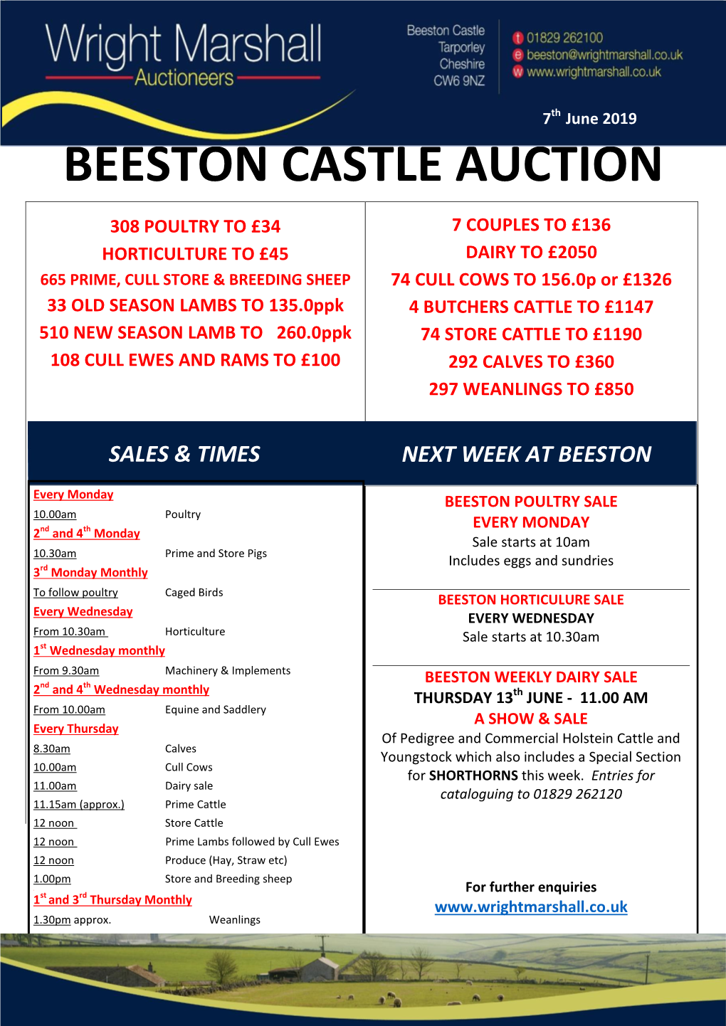 Beeston Castle Auction