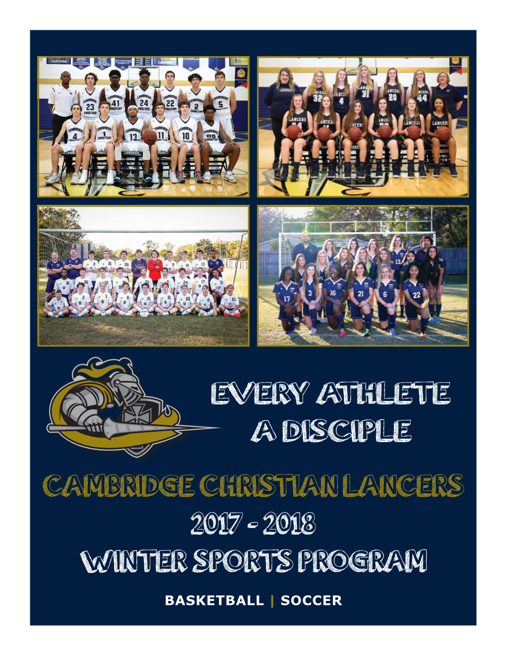 Cambridge Christian Lancers 2017 - 2018 Winter Sports Program