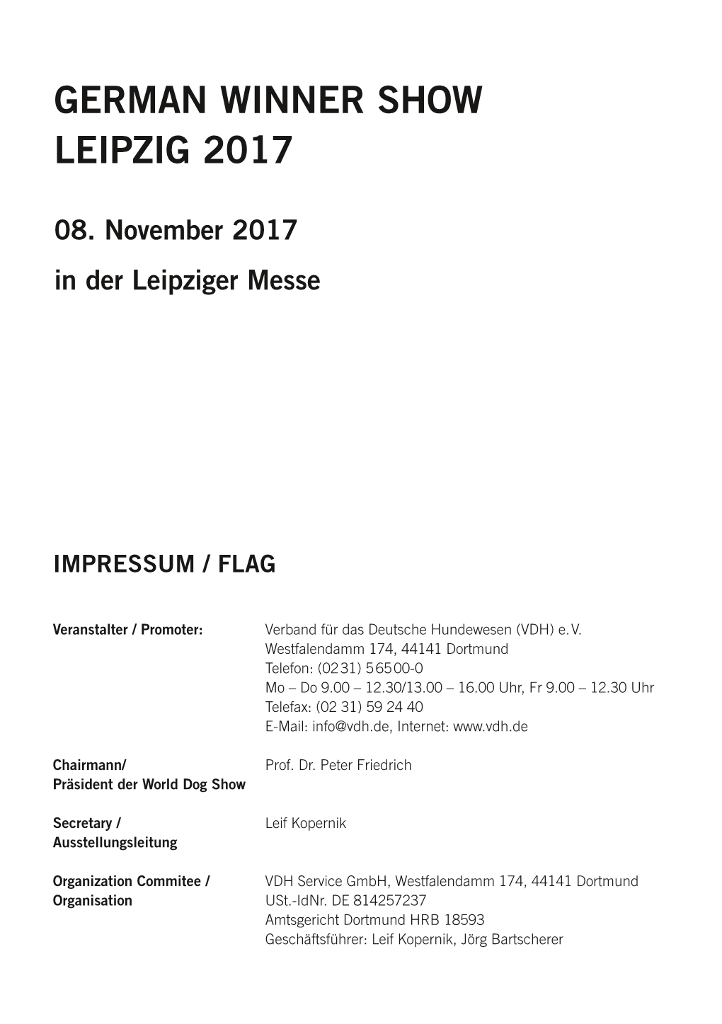 German Winner Show Leipzig 2017