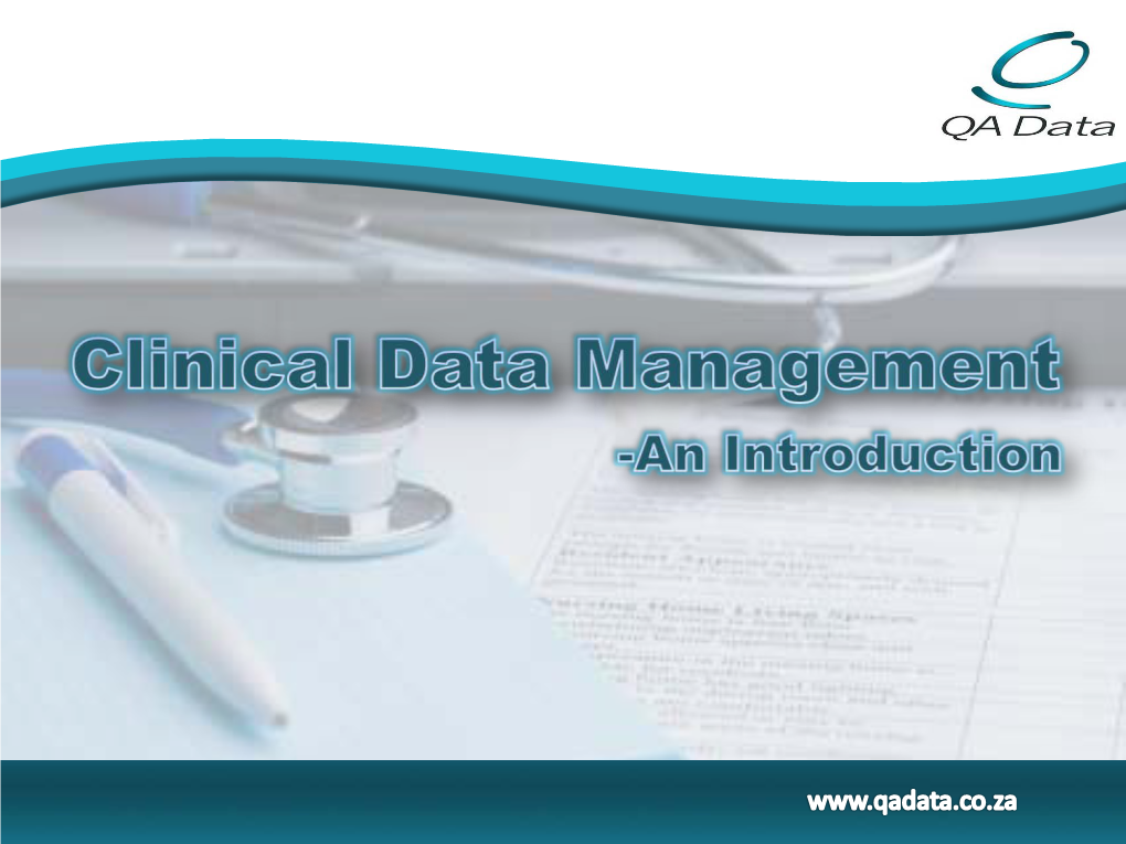 Clinical Data Management