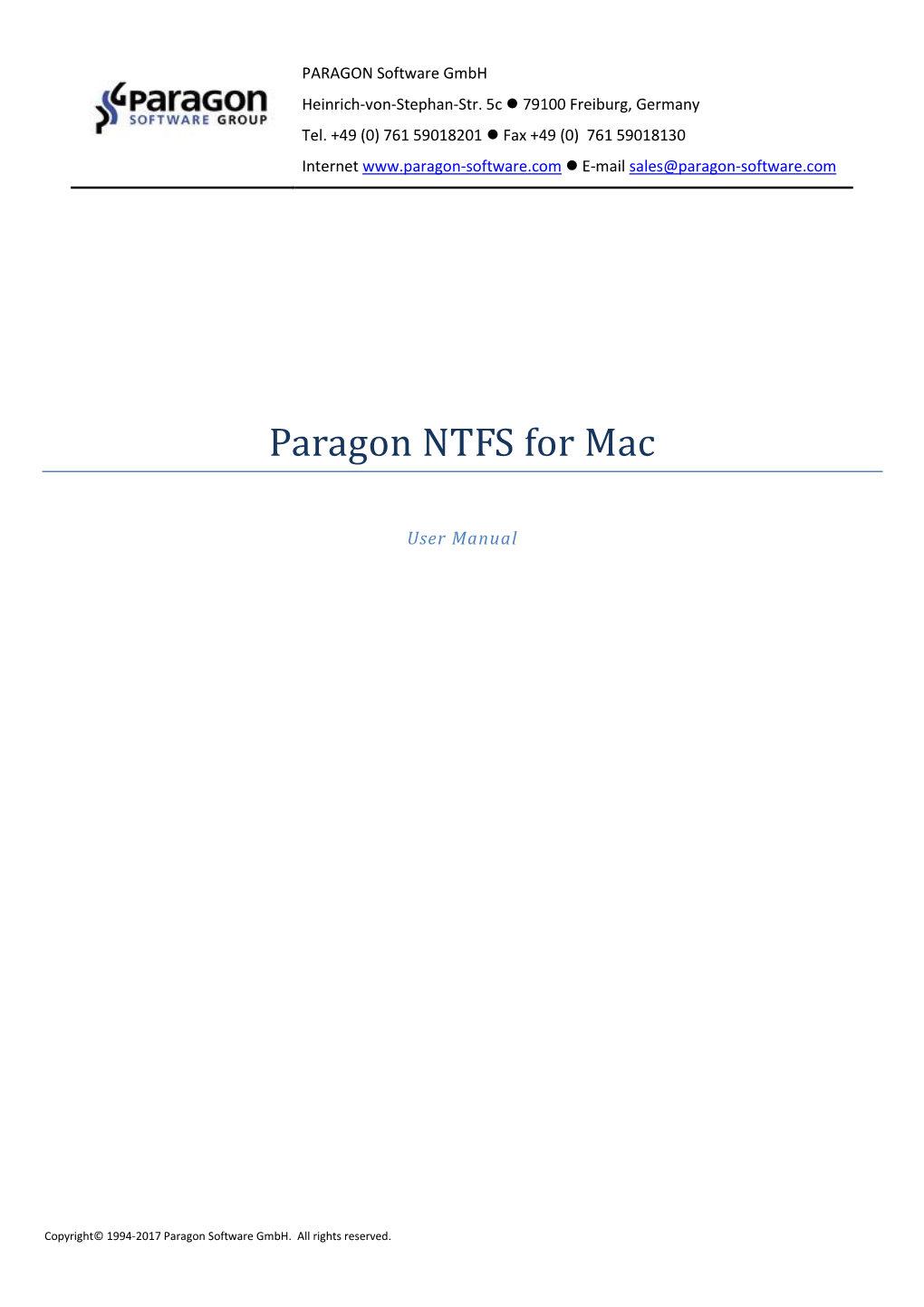 Paragon NTFS for Mac