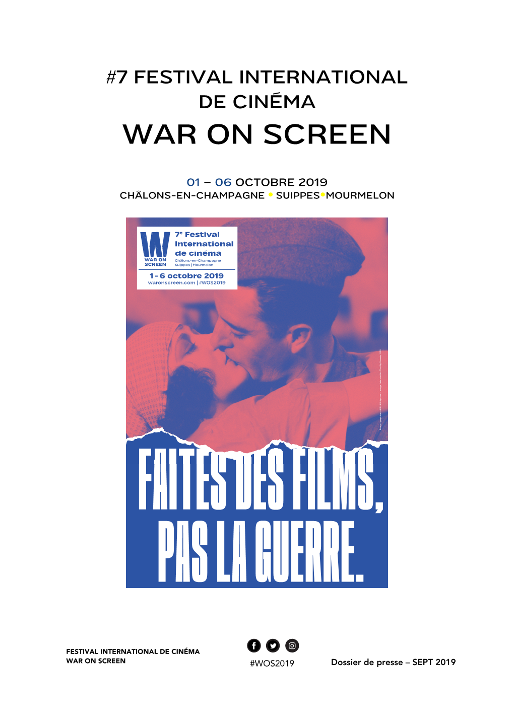 7 Festival International De Cinéma War on Screen
