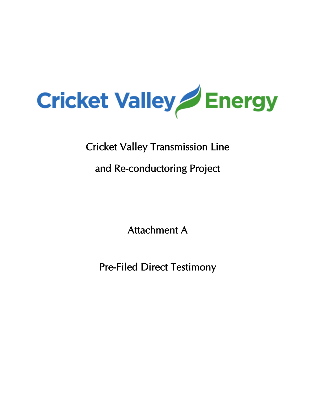 Cricket Valley Transmission Line and Re-Conductoring Project