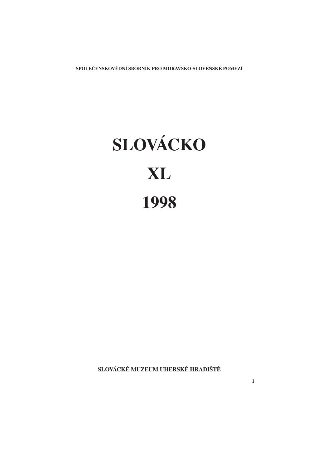 Slov¡Cko Xl 1998