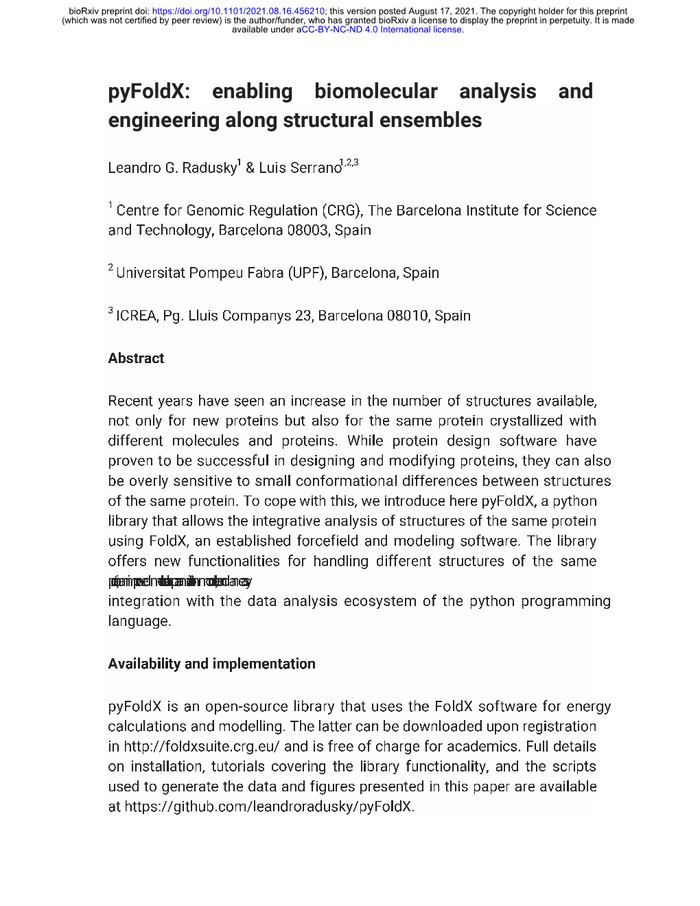 Enabling Biomolecular Analysis and Engineering Along Structural Ensembles