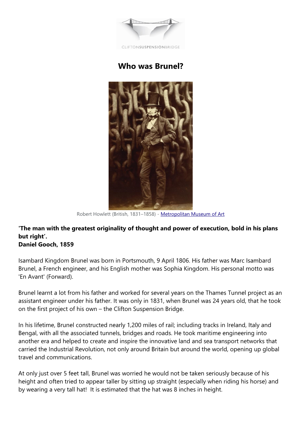 Download: Who Was Brunel – Teaching Resource