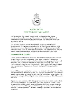 Guide to New Zealand Parliament