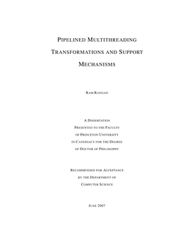 Pipelined Multithreading Transformations And