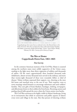 The War at Home: Copperheads Down East, 1861-1865 Tim Garrity