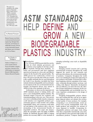 Astm Standards Help Define and Grow a New