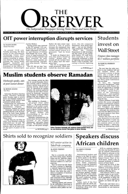 Muslim Students Observe Ramadan Speakers Discuss African Children