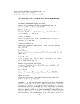 Jets Kinematics of Agns at High Radio Frequencies