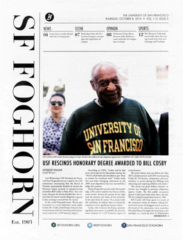 Usf Rescinds Honorary Degree Awarded to Bill Cosby