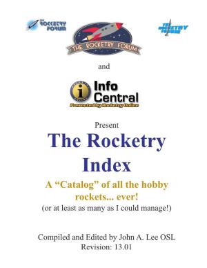 Rocketry Index a “Catalog” of All the Hobby Rockets