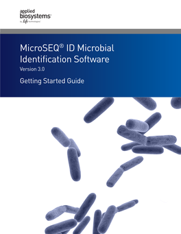 Microseq ID Microbial Identification Software Version 3.0 Getting