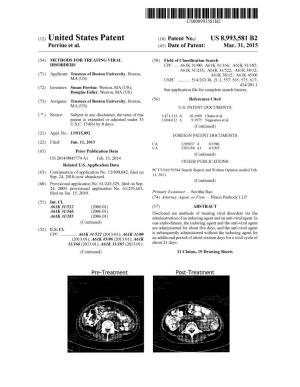 (12) United States Patent (10) Patent No.: US 8,993,581 B2 Perrine Et Al