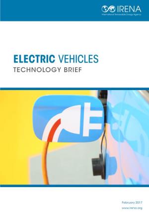 Electric Vehicles: Technology Brief, International Renewable Energy Agency, Abu Dhabi