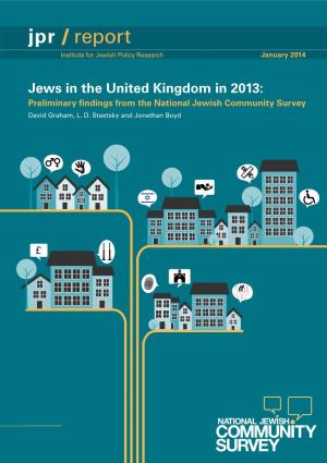 Jpr / Report Institute for Jewish Policy Research January 2014