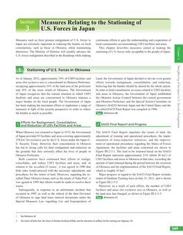 Measures Relating to the Stationing of U.S. Forces in Japan