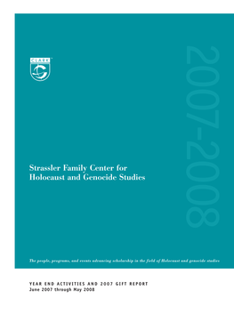 Strassler Family Center for Holocaust and Genocide Studies